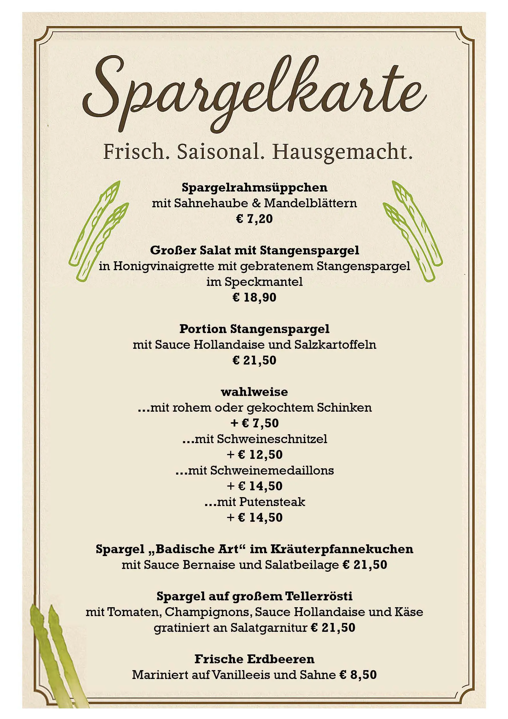 Spargelbuffet